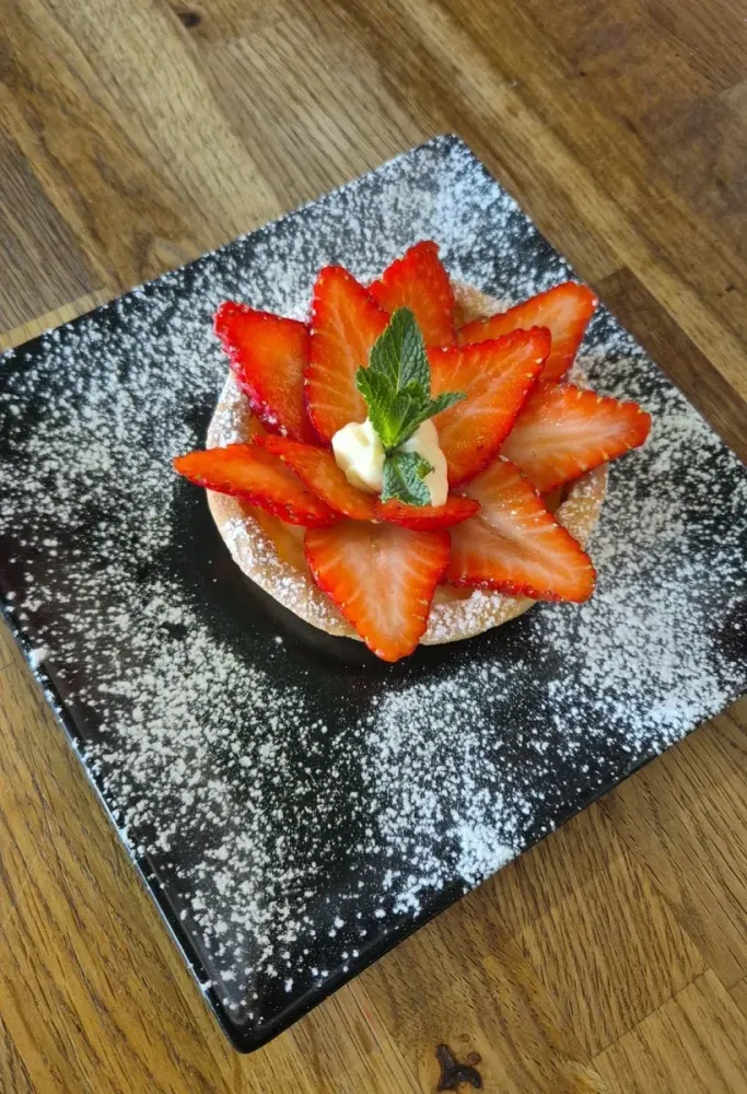 Dessert fraise